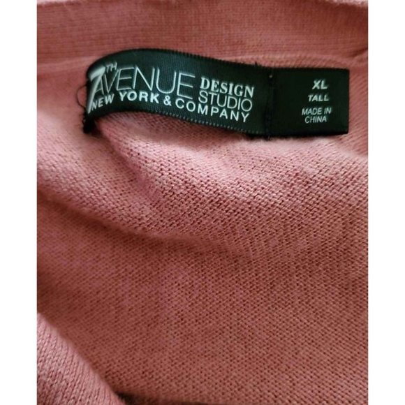 New York & Co Pink Cardigan XL Tall - Picture 5 of 7